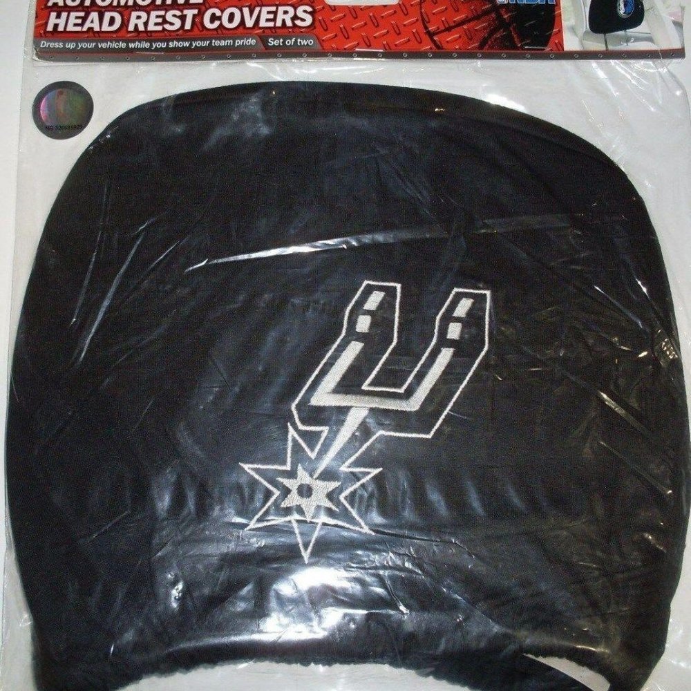 San Antonio Spurs Head Rest Covers Set of 2